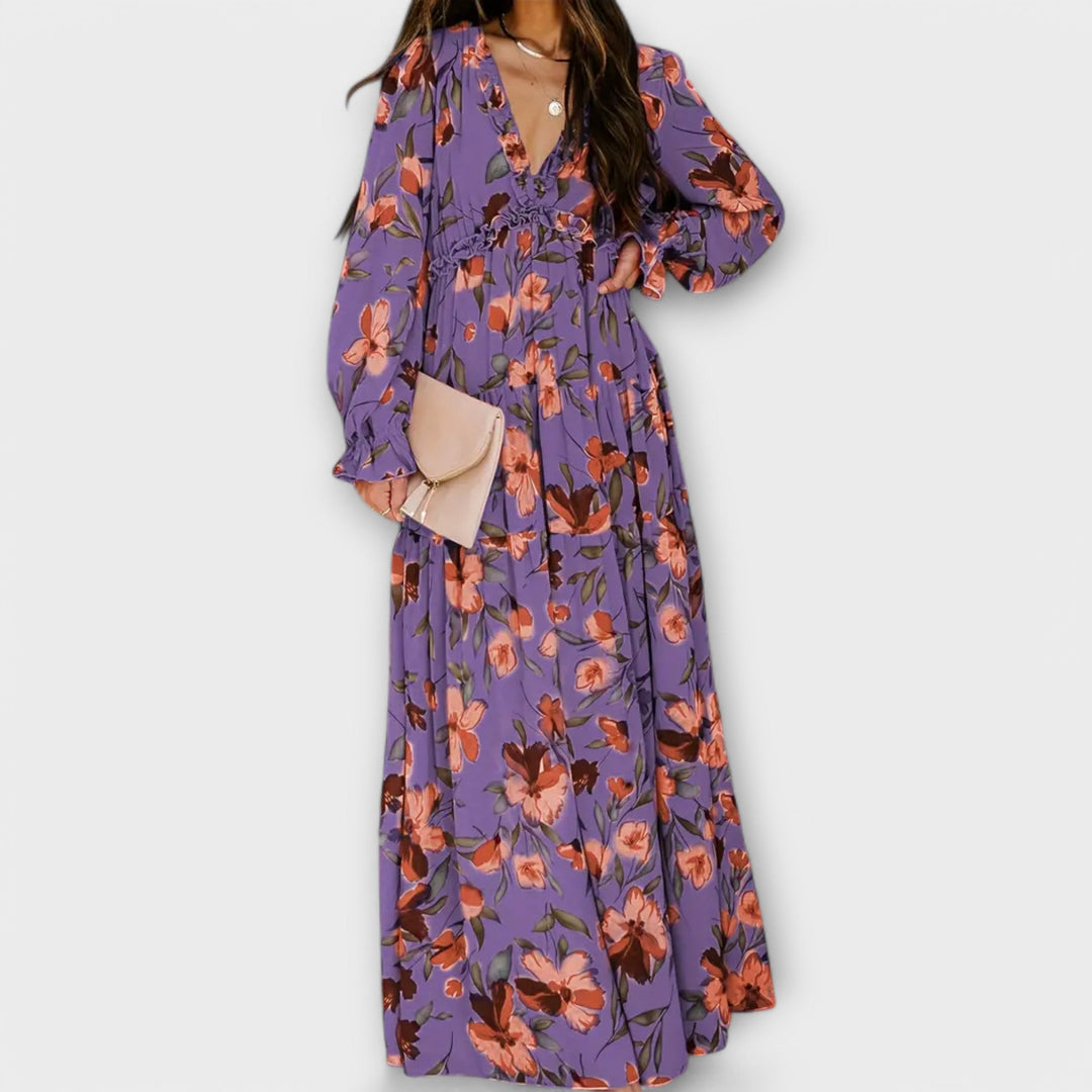 Nadia | Elegant Floral Summer Dress
