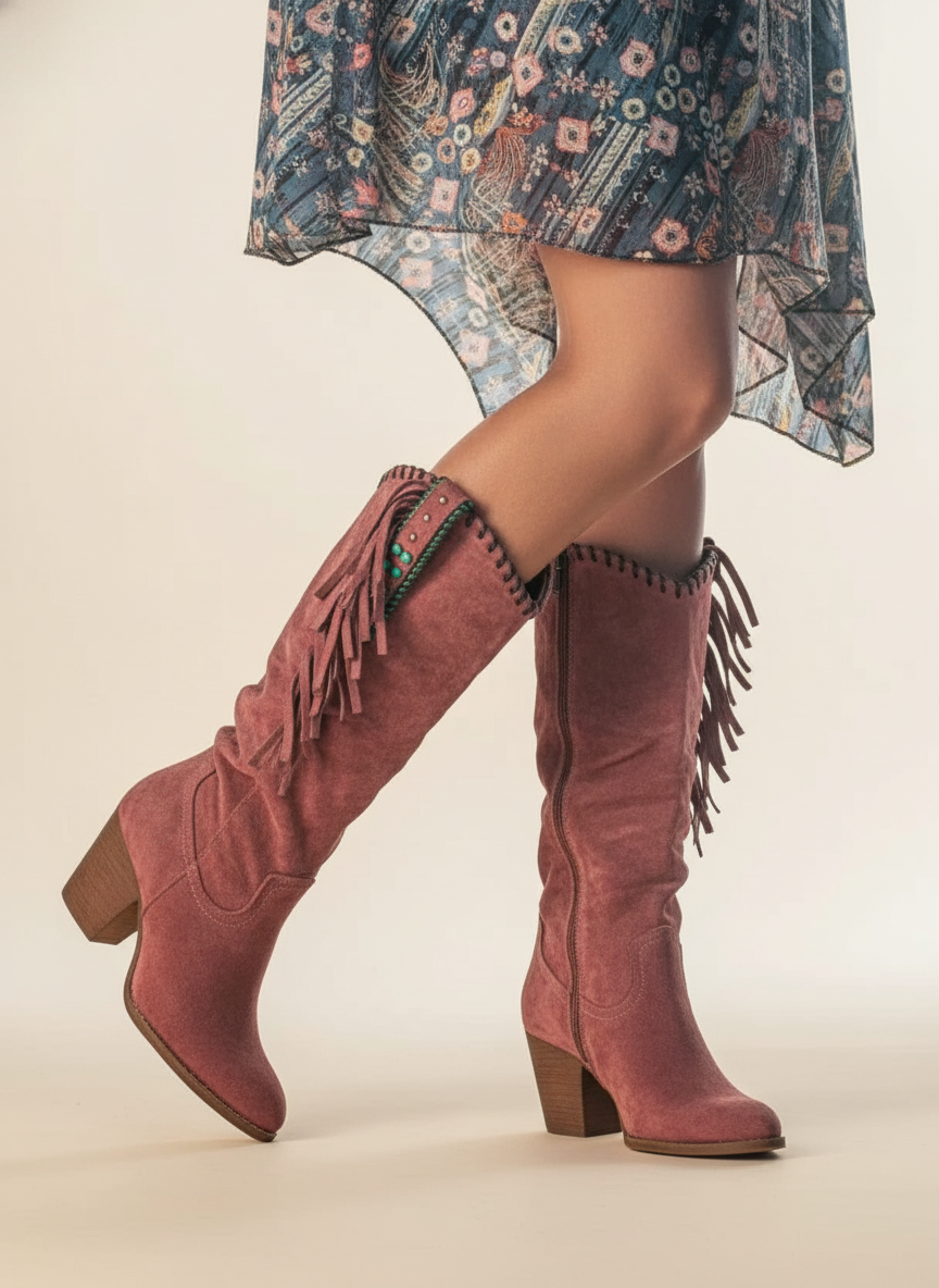 Sydney | Women's Casual Block Heel Cowboy Boots