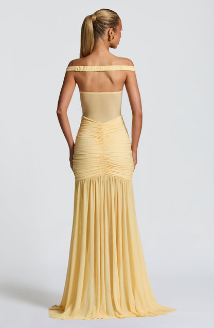 Bella | Women's Bardot Maxi Wedding Guest Dress