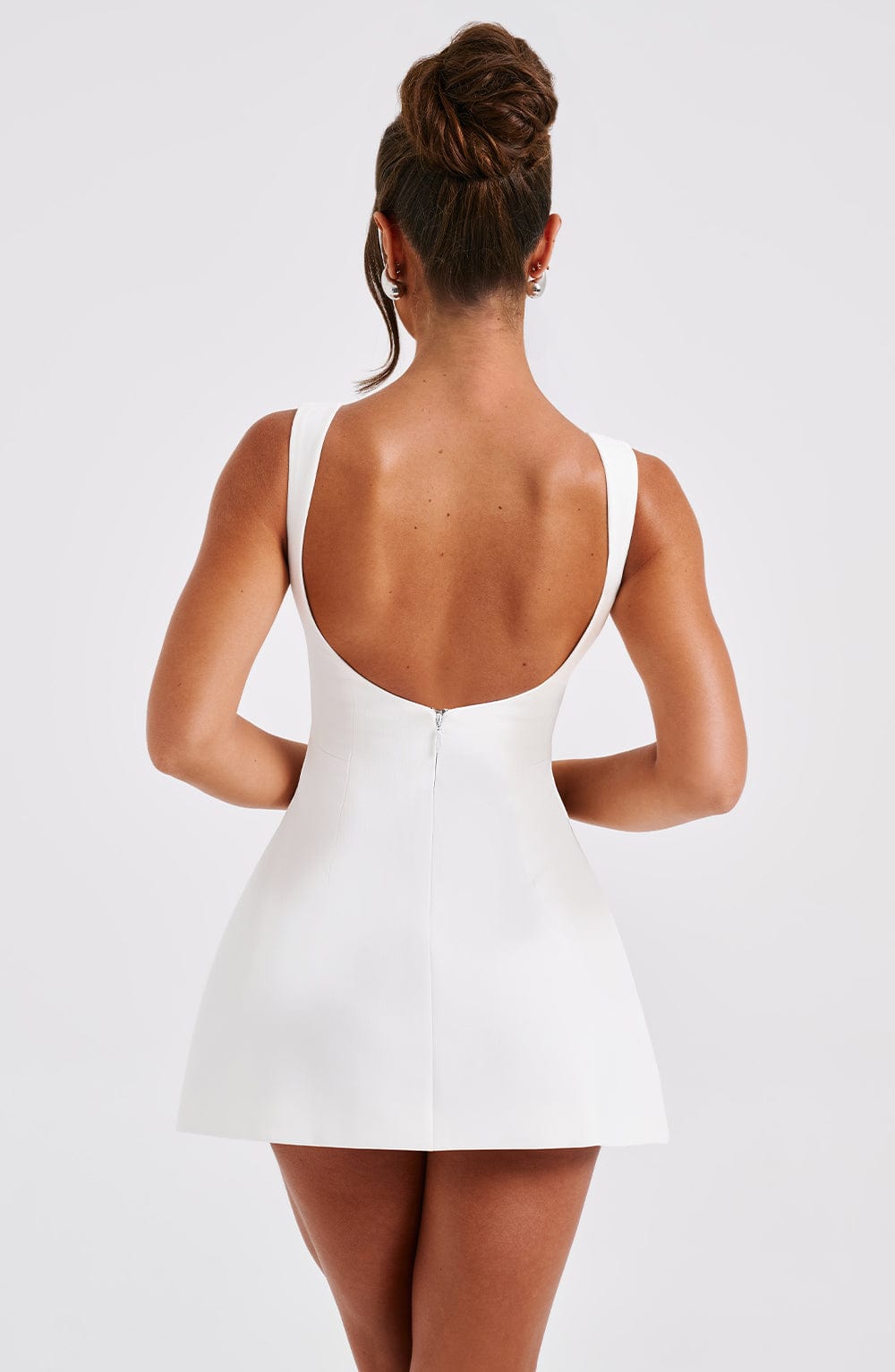 Lily | Women's High Neck Bubble Hem Wedding Guest Dress