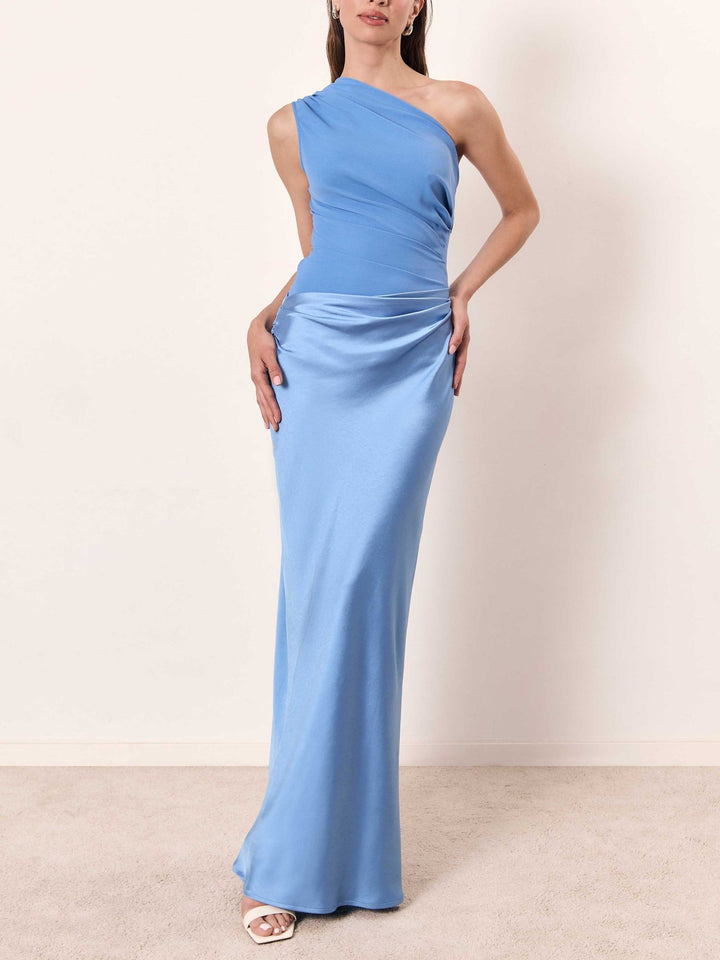 Anita | Women's Satin Wedding Guest Maxi Dress