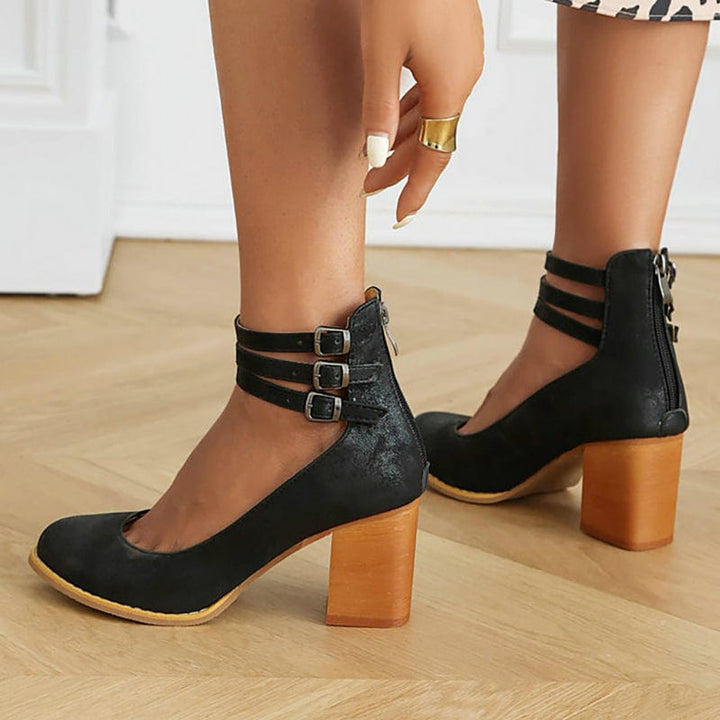 Vanessa | Women's Strapped Block Heel Sandals