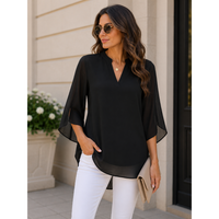 Audrey | Women's Lightweight Batwing Sleeves Blouse