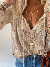Lily | Women's Casual Boho V-Neck Blouse