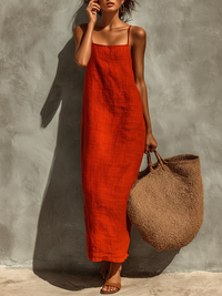 Autumn | Women's Summer Spaghettistrap Maxi Dress