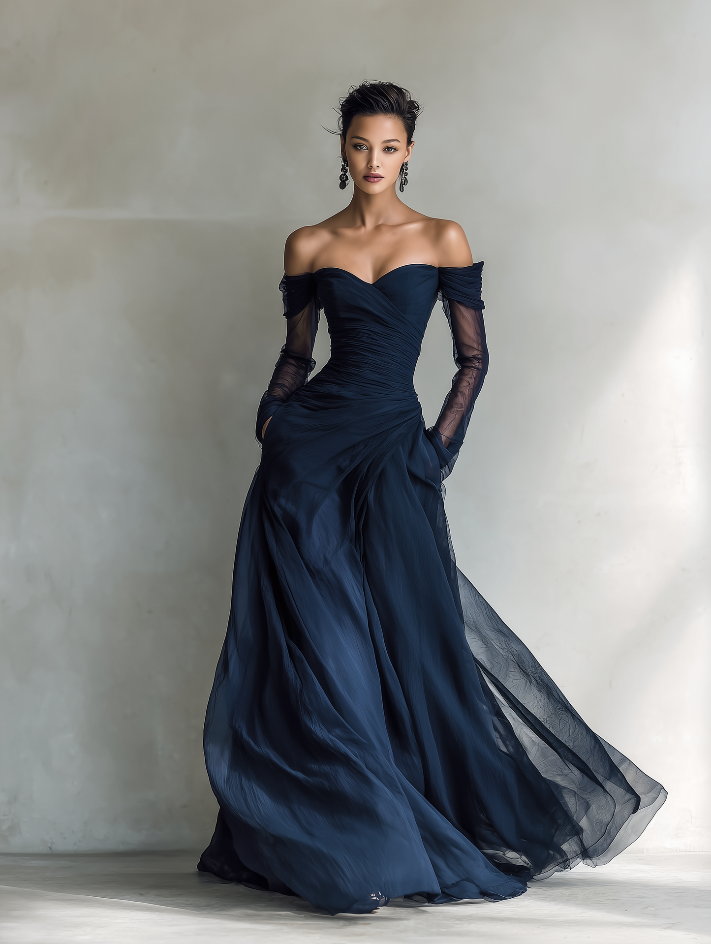 Zoey | Women's Elegant Off-Shoulder Maxi Dress