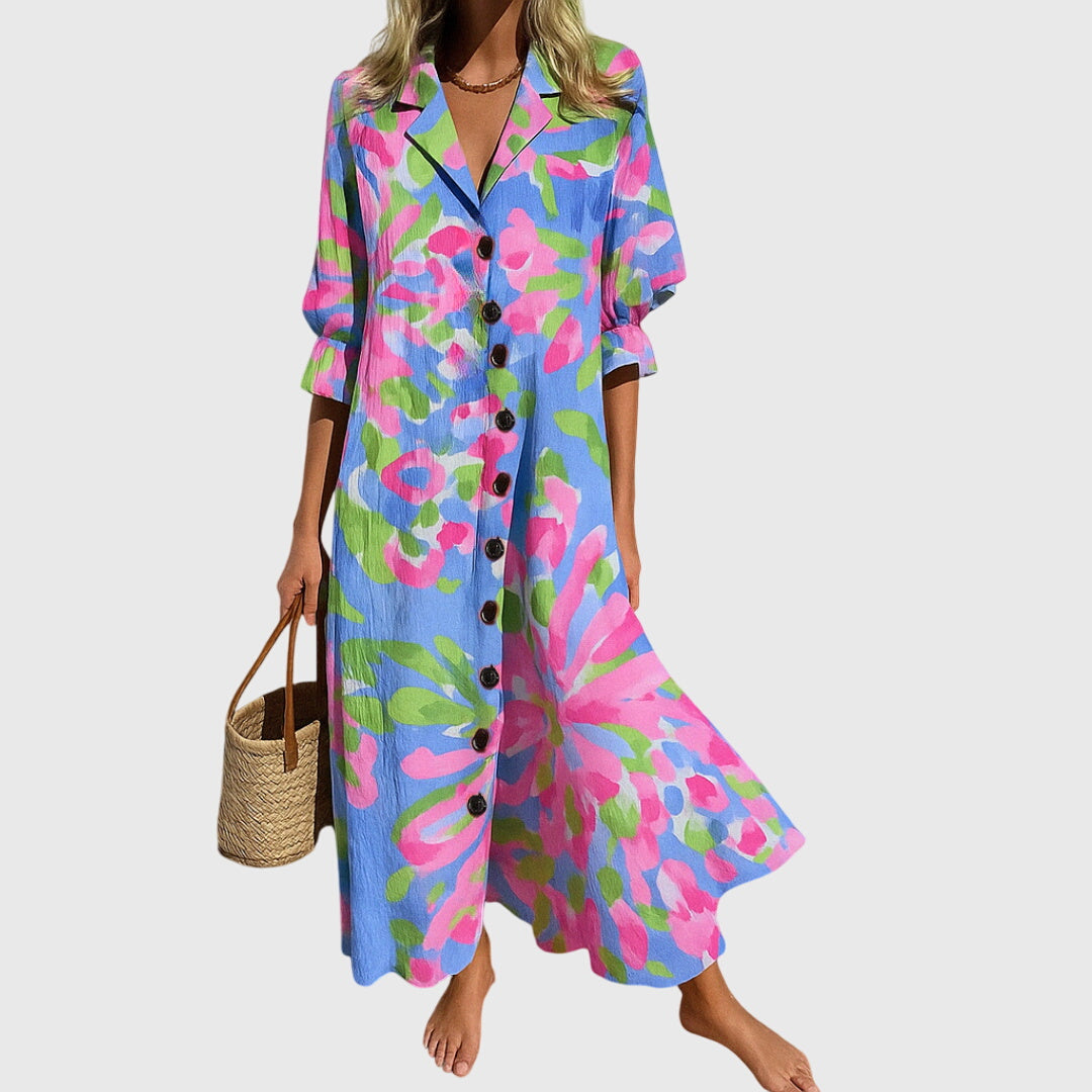 Sienna | Elegant Plus Size Floral Dress
