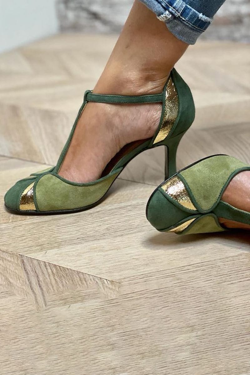 Rachel | Women's T-Strap Pump Heels