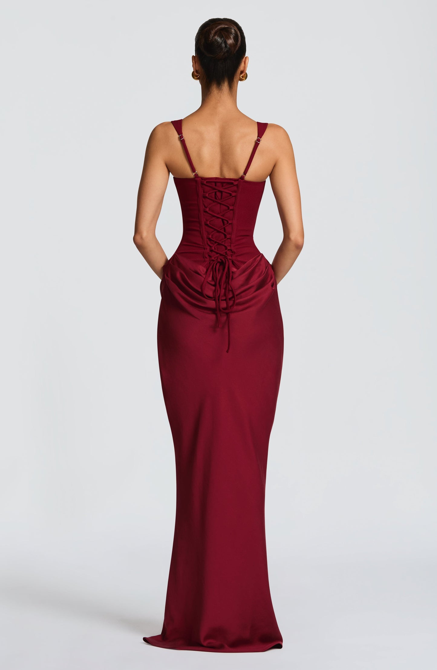 Evelyn | Women's Formal Draped Evening Maxi Dress