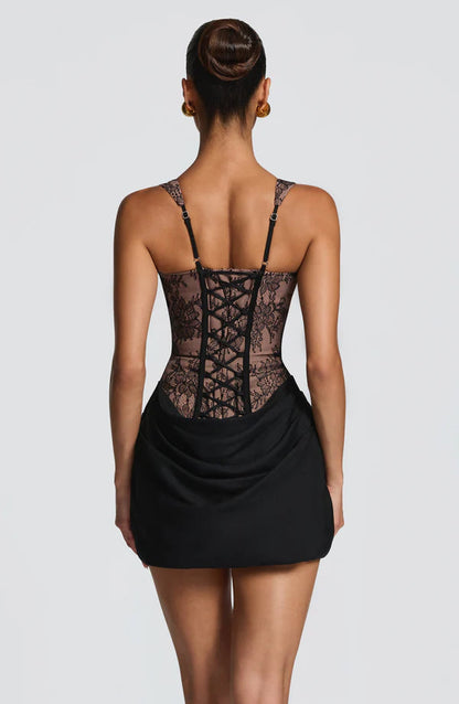 Eva | Women's Structured Square-Neck Wedding Guest Dress
