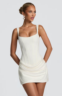 Eva | Women's Structured Square-Neck Wedding Guest Dress
