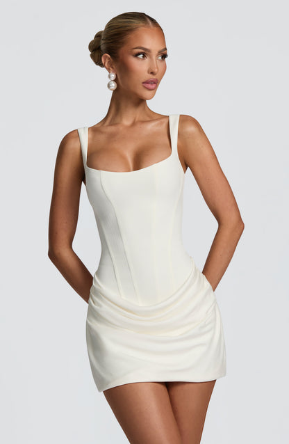 Eva | Women's Structured Square-Neck Wedding Guest Dress
