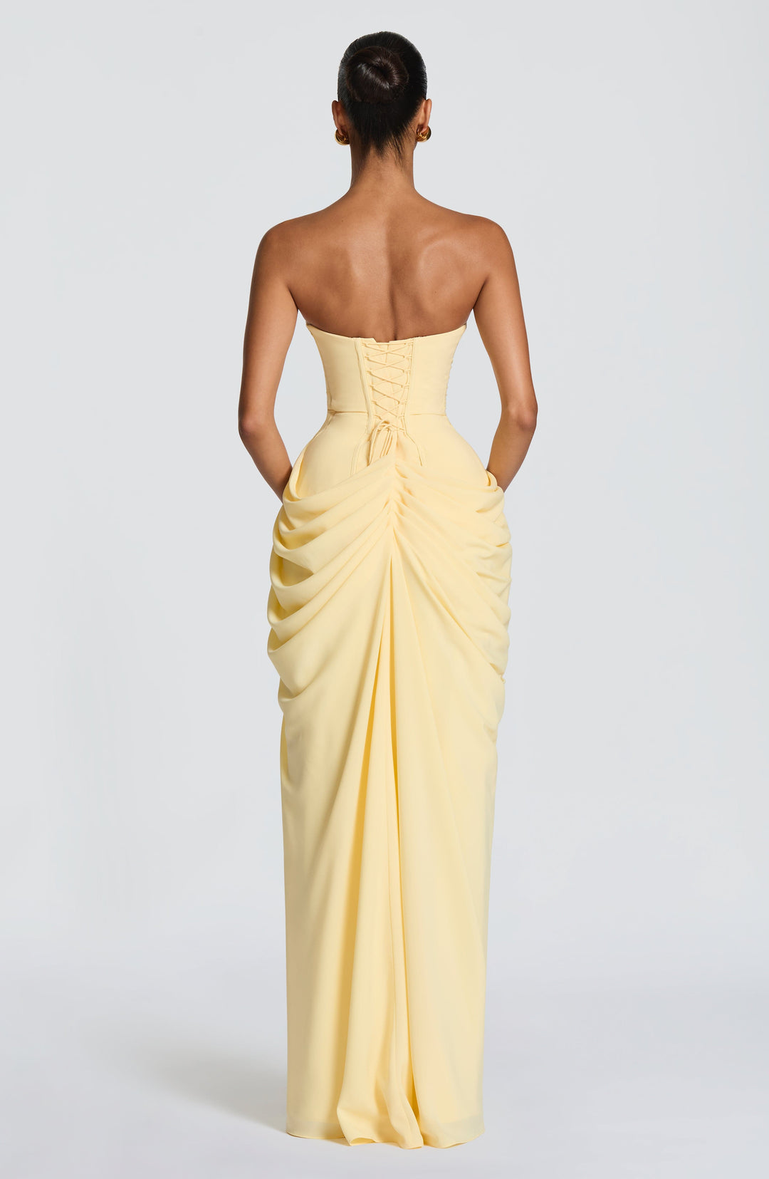 Harper | Women's Strapless Corset Maxi Dress