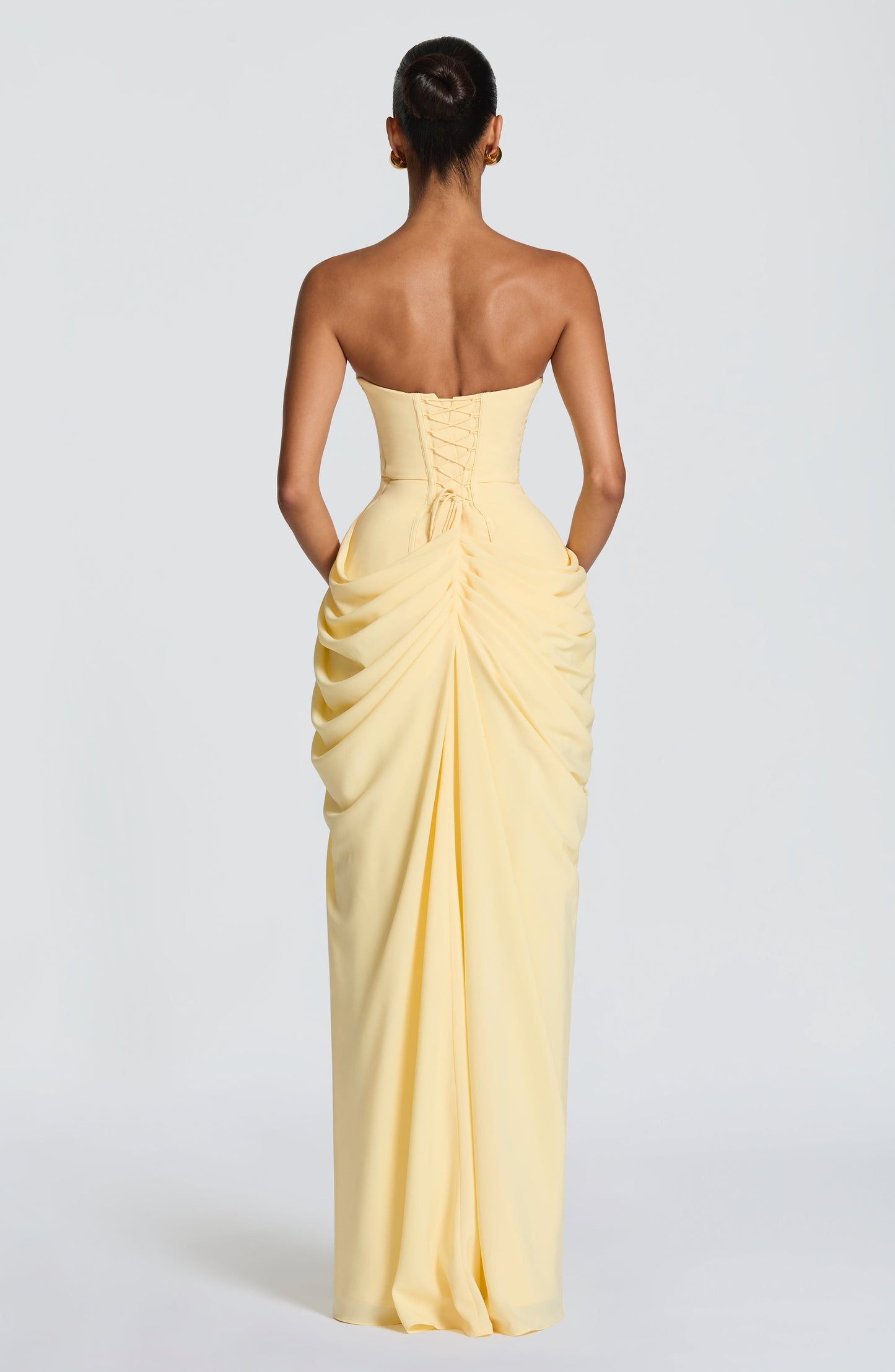Harper | Women's Strapless Corset Maxi Dress