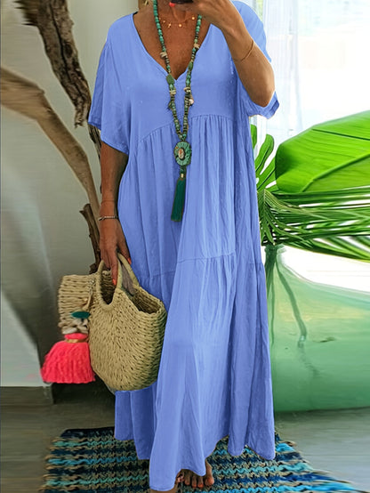 Ava | Women's Casual Summer Dress with Sleeves