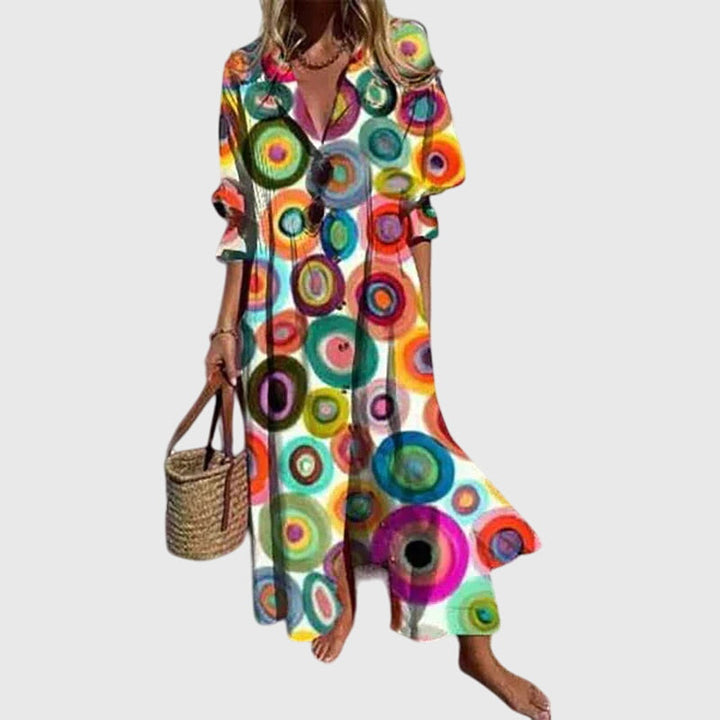 Amara | Casual Boho Summer Dress with Sleeves