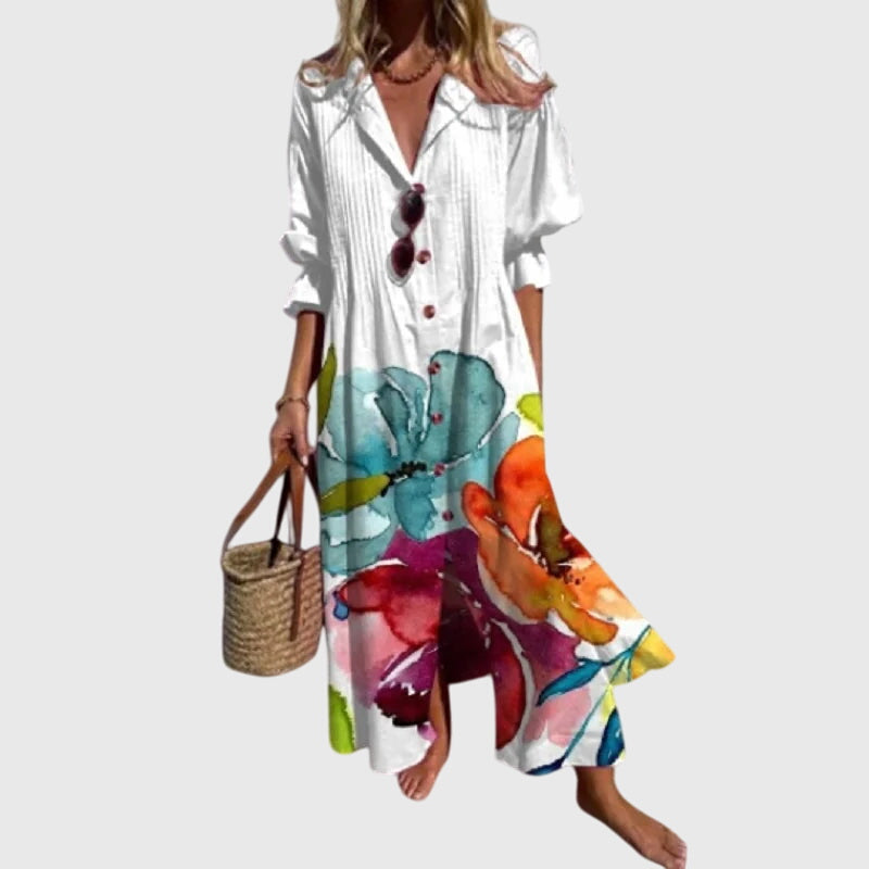 Amara | Casual Boho Summer Dress with Sleeves