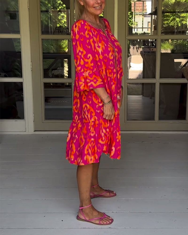 CORALIE | SOFT RELAXED PRINT DRESS