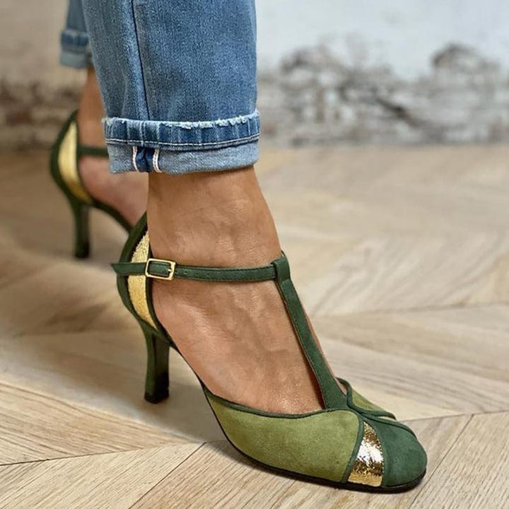 Rachel | Women's T-Strap Pump Heels