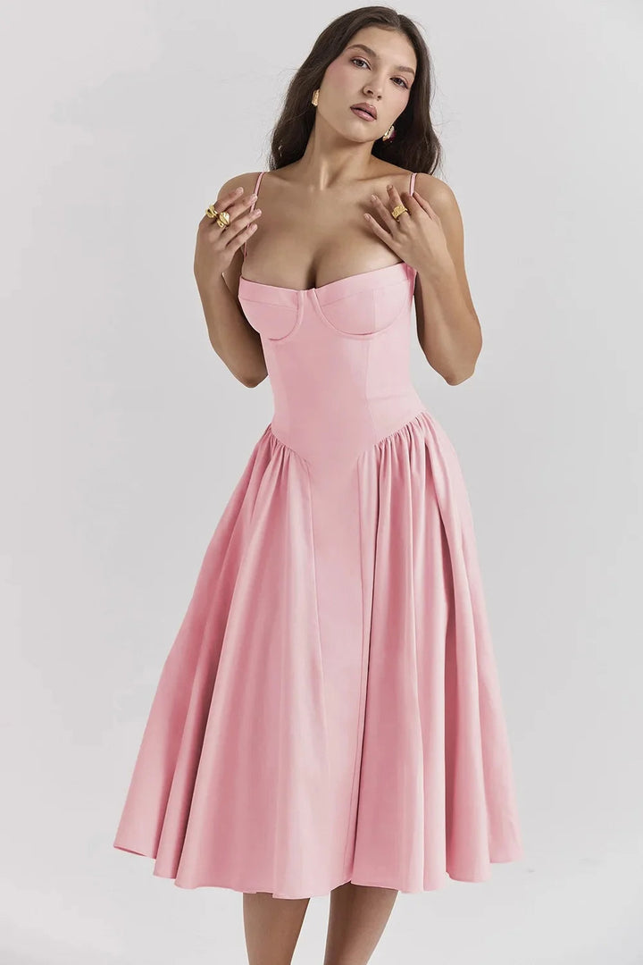 Sasha | Women's A-line Bridesmaid Midi Dress