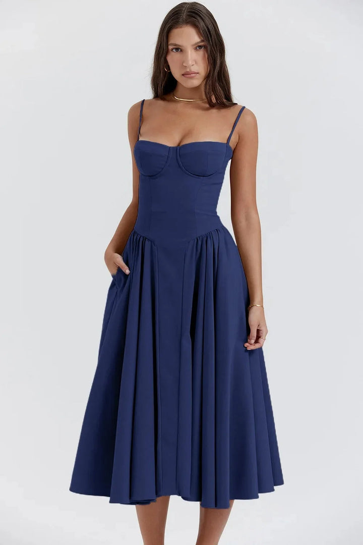 Sasha | Women's A-line Bridesmaid Midi Dress