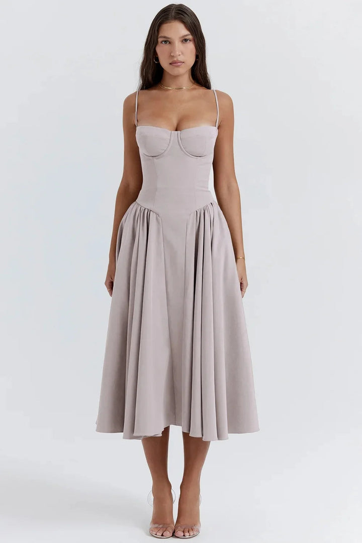 Sasha | Women's A-line Bridesmaid Midi Dress