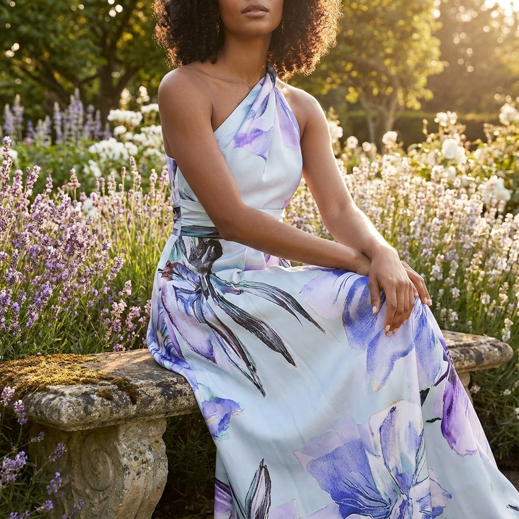 Lennon | Women's Floral Halterneck Maxi Dress
