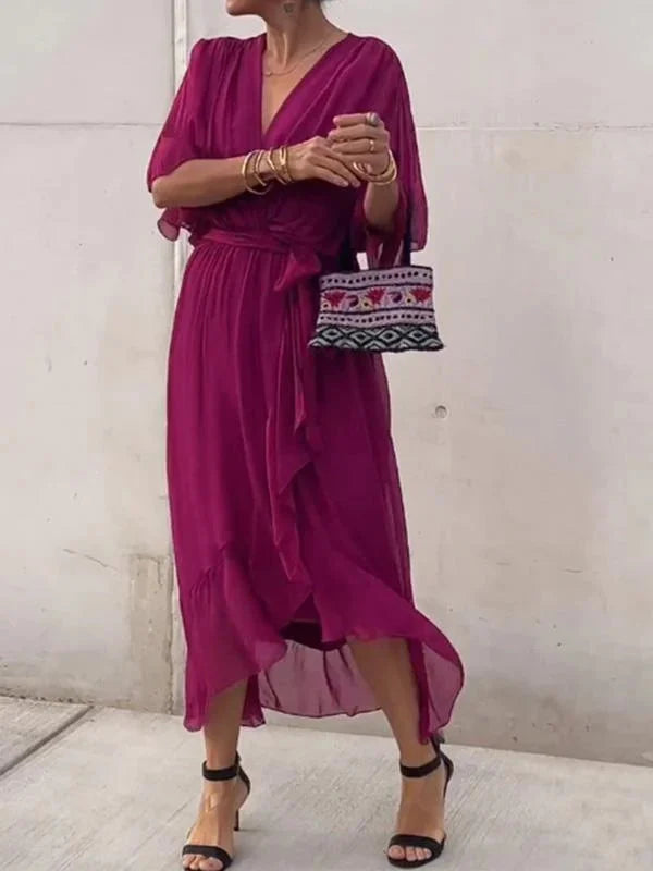 Whitney | Women's Summer V-Neck Maxi Dress