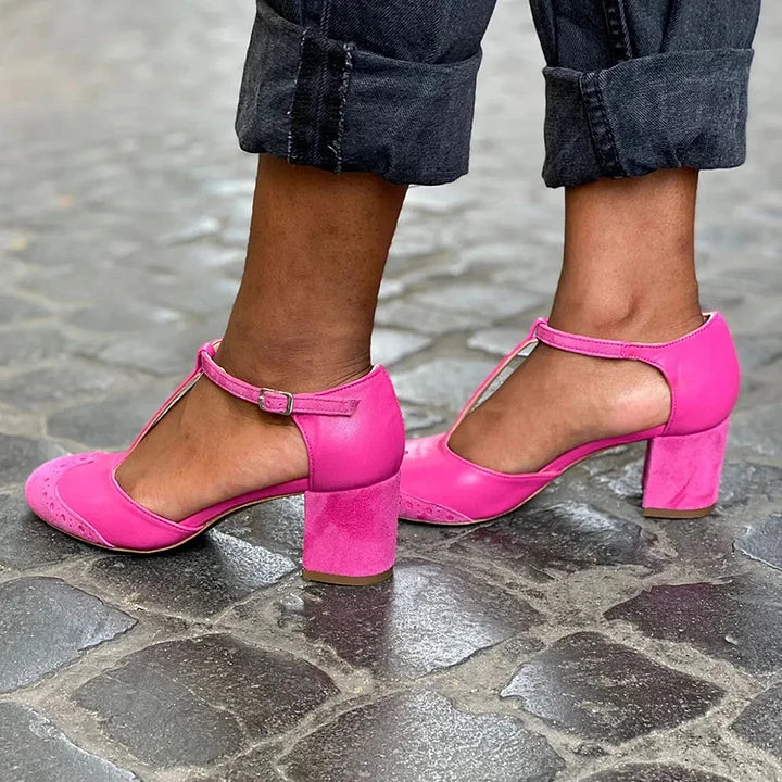 KYLIE | CLOSED SANDAL WITH T-BAR STRAP
