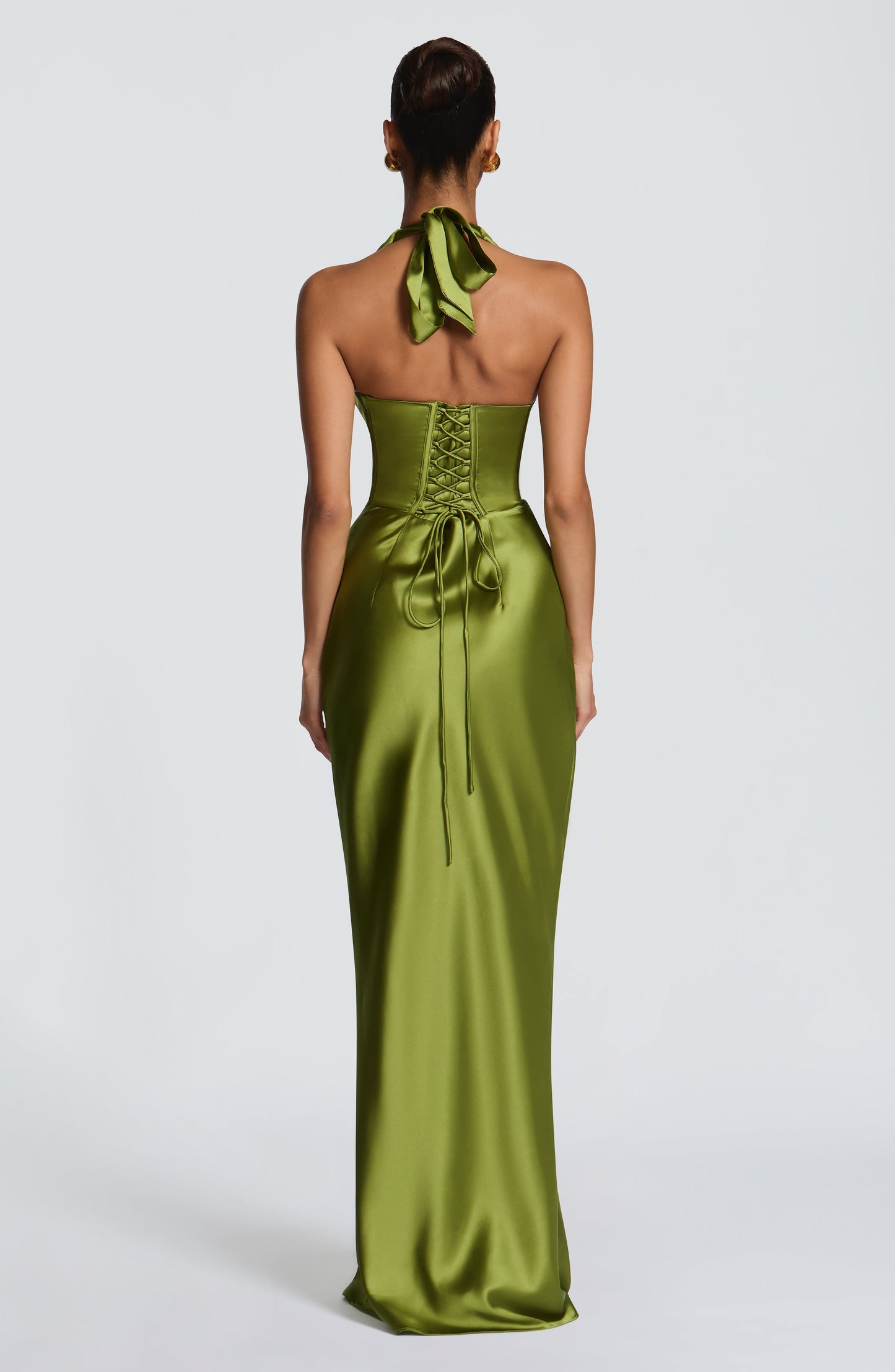 Brielle | Women's Elegant Halter Wedding Guest Dress