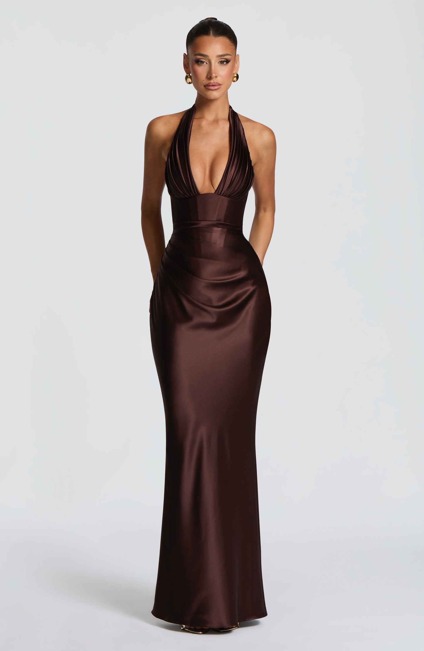 Alice | Women's Elegant Satin Wedding Guest Dress