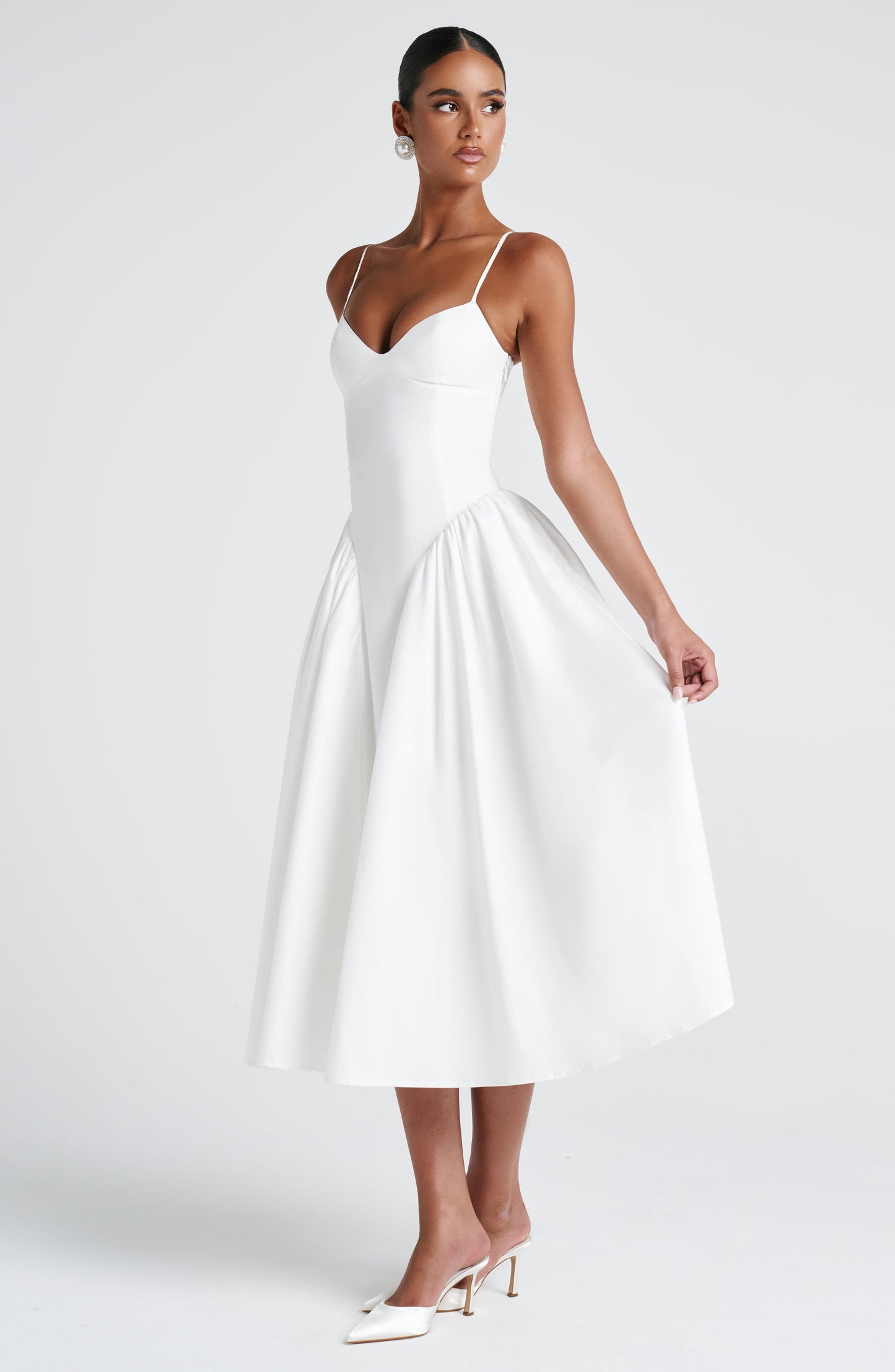 Julia | Women's Sophisticated A-line Summer Midi Dress