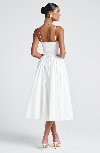 Julia | Women's Sophisticated A-line Summer Midi Dress
