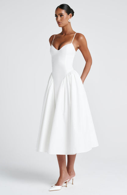 Julia | Women's Sophisticated A-line Summer Midi Dress