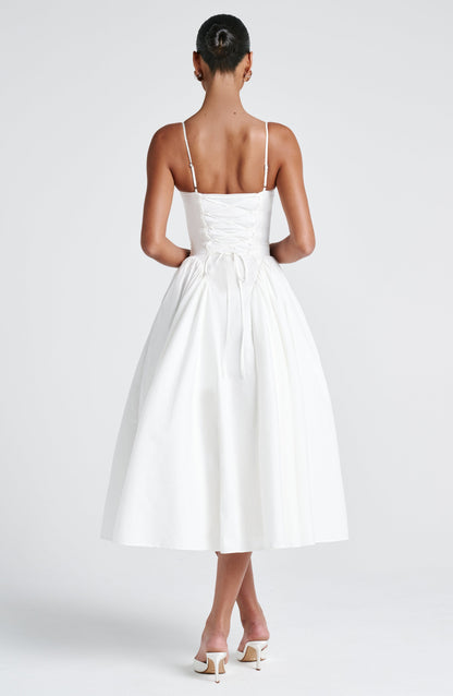 Julia | Women's Sophisticated A-line Summer Midi Dress
