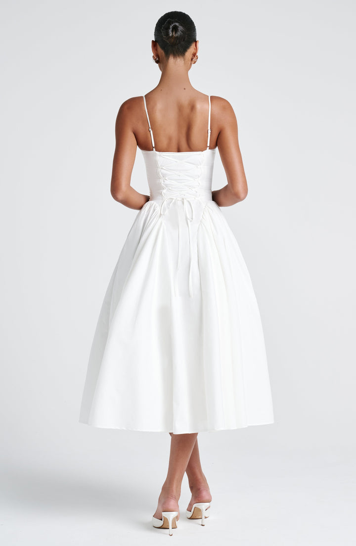 Julia | Women's Sophisticated A-line Summer Midi Dress