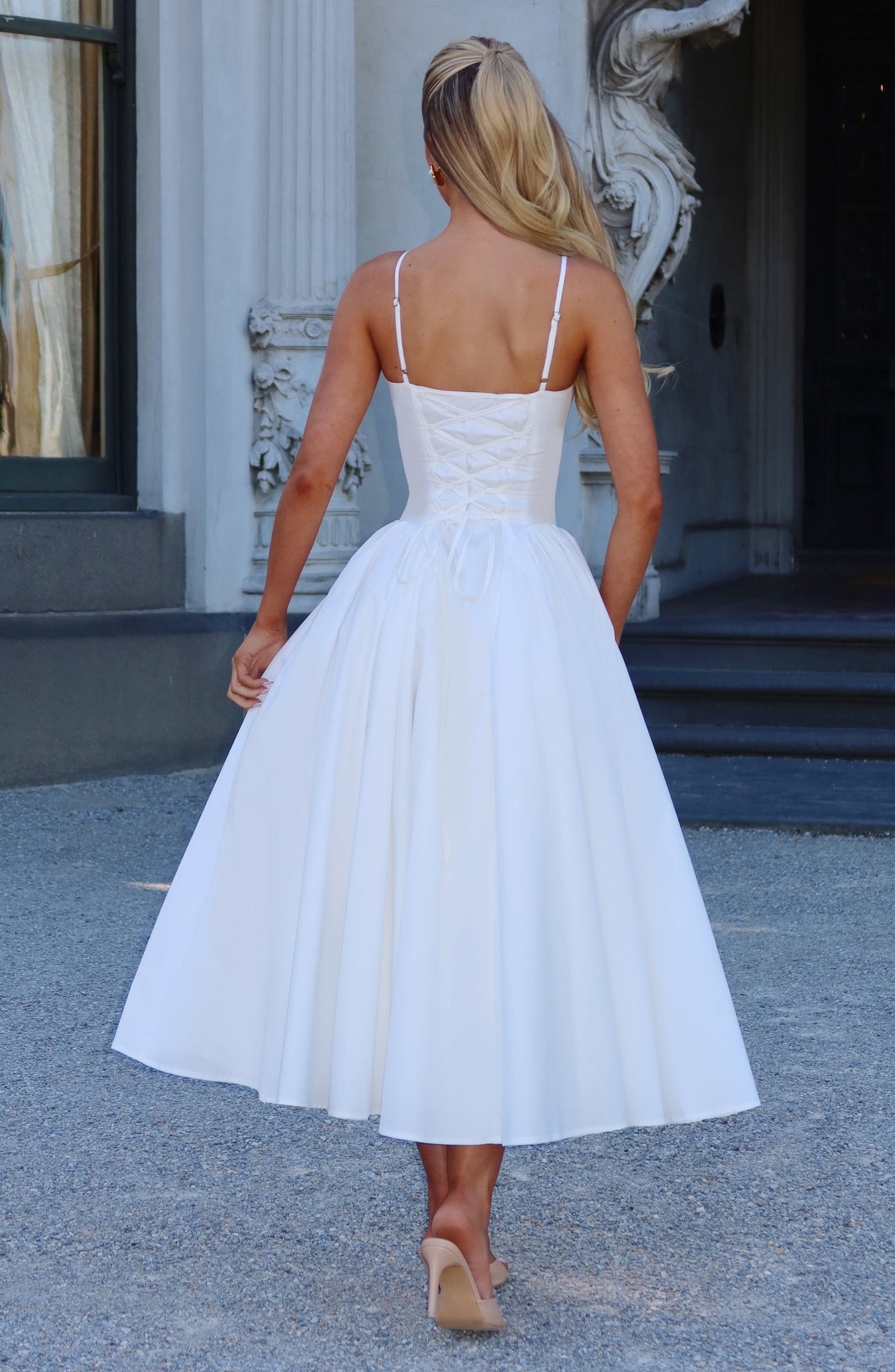 Julia | Women's Sophisticated A-line Summer Midi Dress