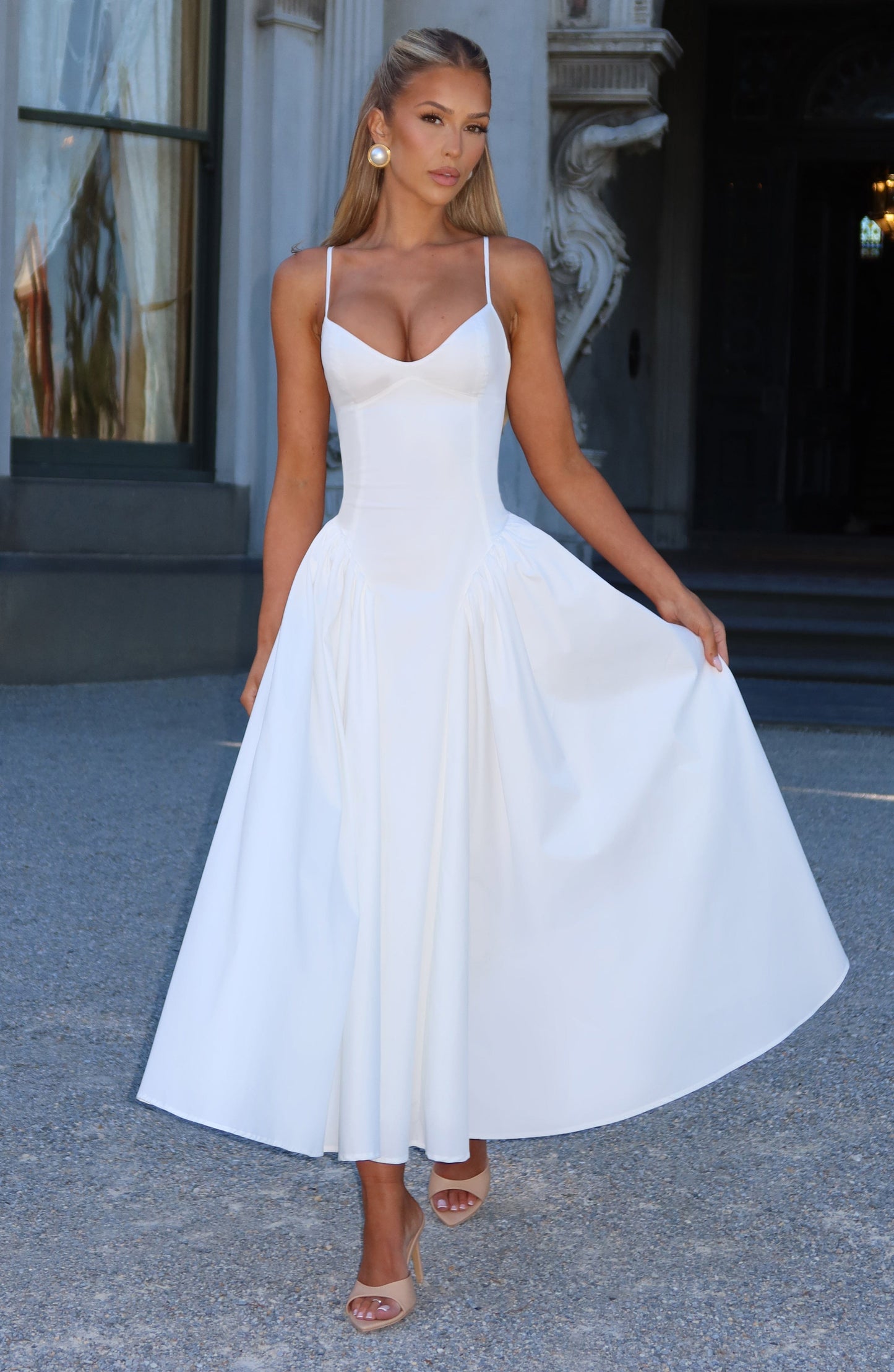 Julia | Women's Sophisticated A-line Summer Midi Dress