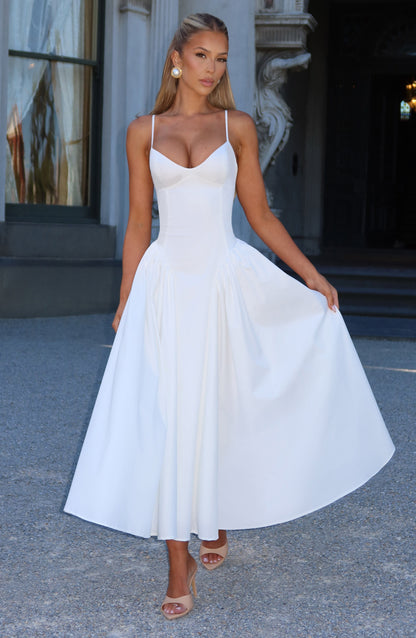 Julia | Women's Sophisticated A-line Summer Midi Dress