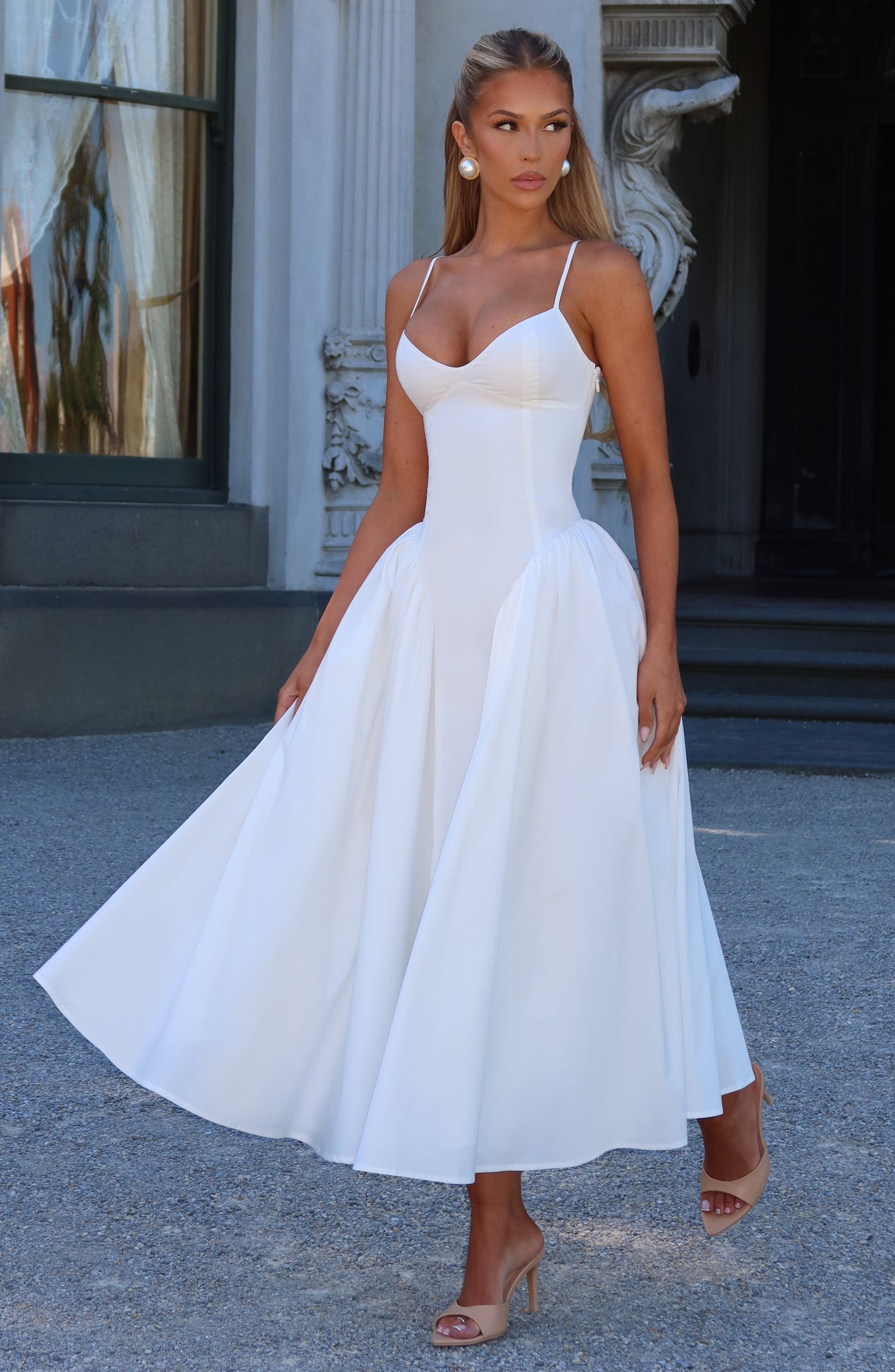 Julia | Women's Sophisticated A-line Summer Midi Dress