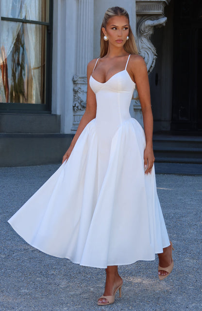 Julia | Women's Sophisticated A-line Summer Midi Dress