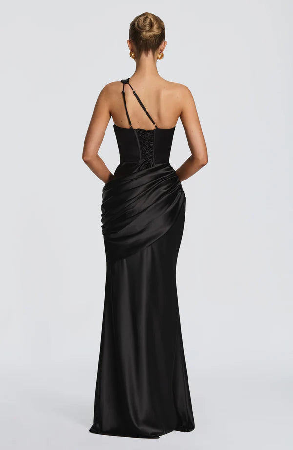 Abigail | Women's Asymmetric Maxi Wedding Guest Dress