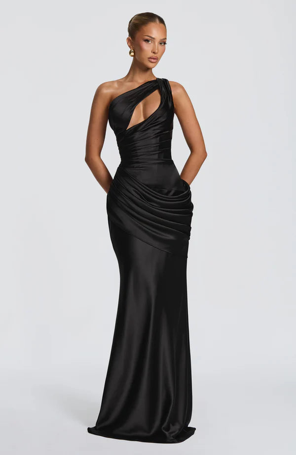 Abigail | Women's Asymmetric Maxi Wedding Guest Dress