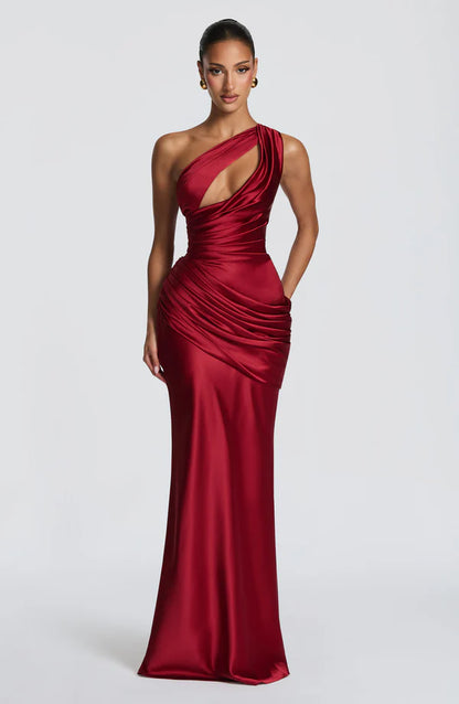 Abigail | Women's Asymmetric Maxi Wedding Guest Dress