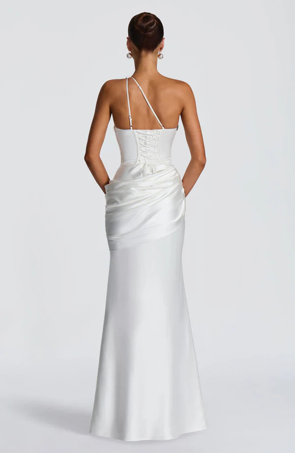 Abigail | Women's Asymmetric Maxi Wedding Guest Dress