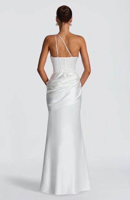 Abigail | Women's Asymmetric Maxi Wedding Guest Dress