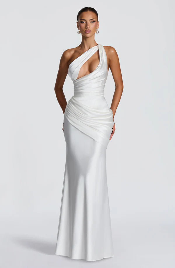 Abigail | Women's Asymmetric Maxi Wedding Guest Dress