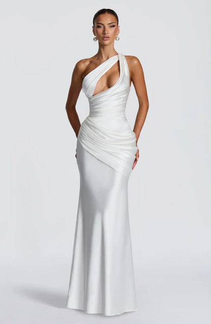 Abigail | Women's Asymmetric Maxi Wedding Guest Dress