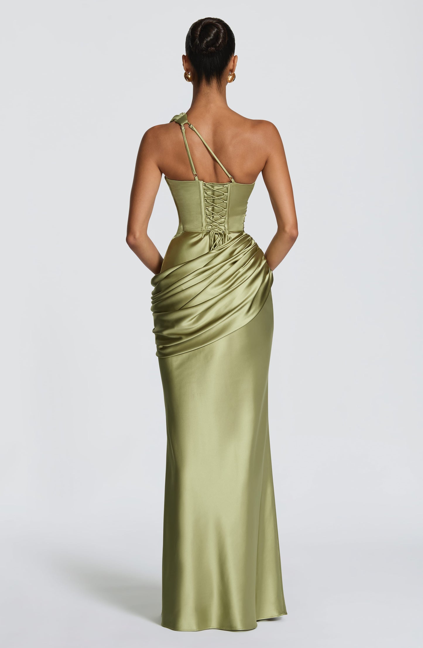 Abigail | Women's Asymmetric Maxi Wedding Guest Dress