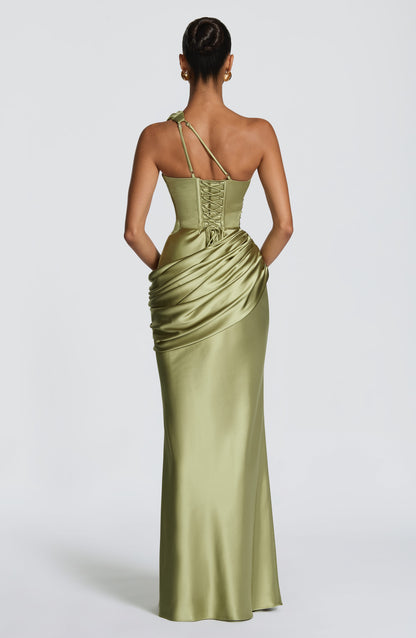 Abigail | Women's Asymmetric Maxi Wedding Guest Dress